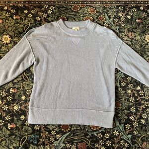 Aerie Light Blue Ribbed Sweater
